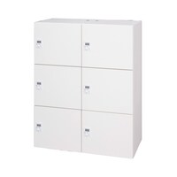 ダイシン パーソナルロッカー L94511PLDW ホワイト【メーカー直送/軒先渡し】