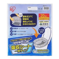 アイリスオーヤマ 【防災トイレ】簡易 非常用トイレ袋 吸収シート 一体タイプ