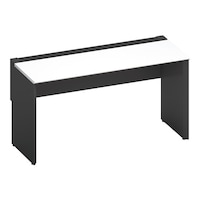 コクヨ デスク ワークヴィスタ+ DWVWD1406E6APAW2 幅1400×奥行600 ブラック脚 ホワイト【メーカー直送/組み立てサービス付き】
