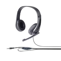 バッファロー PCヘッドセット 4極接続 抗菌樹脂採用ヘッドバンドタイプ ブラック