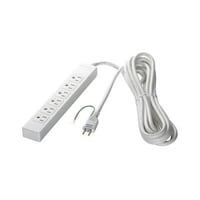 バッファロー 3ピン式電源タップ 6個口タイプ 2m ホワイト