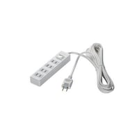 バッファロー 2ピン式電源タップ 4個口タイプ 雷サージ防止/集中スイッチ付 2m ホワイト