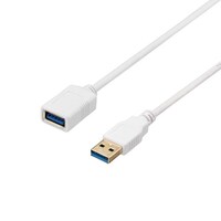 バッファロー USB3.2 Gen1 ケーブル 延長用 AA 1m ホワイト