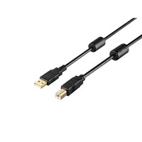 バッファロー USB2.0 A to B フェライトコア付ケーブル 2.0m ブラック