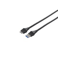 バッファロー ユニバーサルコネクター USB3.0 A to microB ケーブル 3.0m ブラック