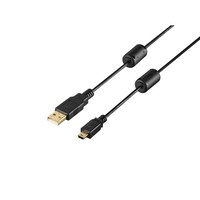 バッファロー USB2.0 A to miniB フェライトコア付ケーブル 3.0m ブラック