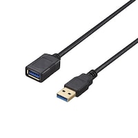 バッファロー USB3.2 Gen1 ケーブル 延長用 AA 1.5m ブラック