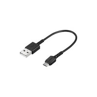 バッファロー USB2.0ケーブル(TypeA to microB) スリム 0.1m ブラック