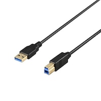 バッファロー USB3.2 Gen1 ケーブル AB スリム 1m ブラック