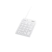 バッファロー スリムテンキーボード USB2.0ハブ(2ポート)/Tabキー付き ホワイト
