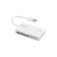 バッファロー USB2.0 マルチカードリーダー UHSI対応 ケーブル収納モデル ホワイト