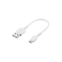 バッファロー USB2.0ケーブル(TypeA to microB) スリム 0.1m ホワイト