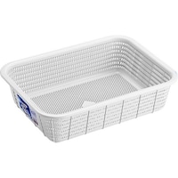 岐阜プラスチック工業 ホーム&ホーム キッチンバスケット ホワイト 22144 Lサイズ