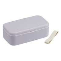 スケーター 弁当箱 600ml 1段 箸付ランチボックス セピアラベンダー ※2個以上から注文可能(販売価格は1個単位の価格)