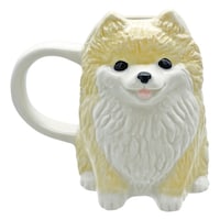 サンアート マグカップ ダイカットマグ ポメラニアン ※2個以上から注文可能(販売価格は1個単位の価格)
