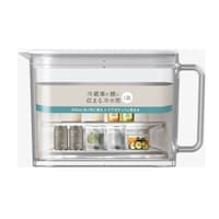 アスベル 棚に収まる冷水筒 1.0L ホワイト ※3個以上から注文可能(販売価格は1個単位の価格)