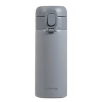 パール金属 カフェマグ シームレスワンタッチマグボトル350 ダークグレー ※2個以上から注文可能(販売価格は1個単位の価格)