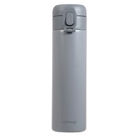 パール金属 カフェマグ シームレスワンタッチマグボトル500 ダークグレー ※2個以上から注文可能(販売価格は1個単位の価格)