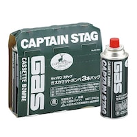 パール金属 キャプテンスタッグ ガスカセットボンベ3本パック ※3個以上から注文可能(販売価格は1個単位の価格)
