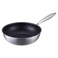 竹原製缶 IH軽くなった2層鋼深型フライパン24cm