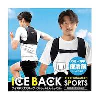 アイスバッグスポーツ(背中保冷剤×1個、脇用保冷剤×2個付き)ブラック BR543