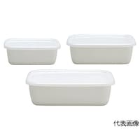 野田琺瑯 ホーロー レクタングル(シール蓋付)