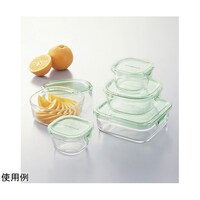 パック&レンジ 角型5点セット グリーン IK51744