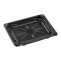 エフピコ 簡易式フードパック(プレート容器) MFPグリル2419内嵌合本体 黒 235×185×26 300個入 MFPグリル2419ウチカンゴウホンタイ クロ