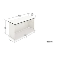 中日販売 CH片面サッカー台スタンダードタイプ 間口150cm 7405325