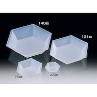 サンプラテック 秤量皿 六角型(バランストレー六角型) 140mm(500枚) 09579