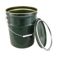 ジャパンペール テーパー ハンドタイプペール缶 BT20緑(アリ) 20L 8211210
