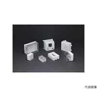 タカチ電機工業 ノックアウト付防水・防塵ボックス 透明/ホワイトグレー 175×250×75 SPCM182508T