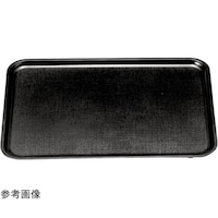 福井クラフト 耐熱(FRP) 長手布目盆 黒SL