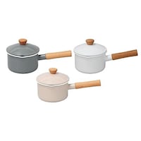野田琺瑯 野田琺瑯 クルール ソースパン14cm ホワイト 475230