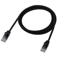 エレコム LANケーブル CAT6A準拠 メッシュ 1.0m ブラック LDGPAM/BK10