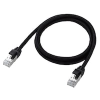 エレコム LANケーブル CAT8 メッシュ 1.0m ブラック LDOCM/BK10
