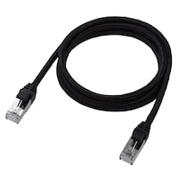 エレコム LANケーブル CAT7 メッシュ 1.0m ブラック LDTWSM/BK10