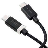 エレコム USB TypeC to USB TypeCケーブル 磁石付き ナイロンメッシュ USB Power Delivery対応 最大60W 1.0m ブラック MPACCECMW10BK