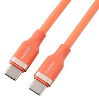 エレコム USB TypeC to USB TypeCケーブル なめらか USB Power Delivery対応 最大100W 1.0m コッパーオレンジ MPACCECSS10DR