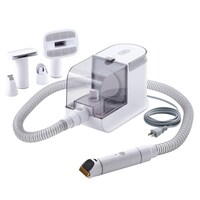 テスコム電機株式会社 ペット用品 トリミング・グルーミングキット 5in1 吸引力3段階 給電式 ホワイト PETTK03WH