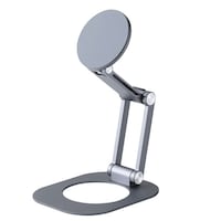 エレコム スマートフォン用スタンド マグネット式 アルミ素材 折り畳み コンパクトメタルプレート付属 ブラック PWDSMAL02BK