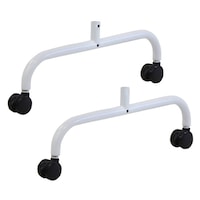 Netforce ライトスクリーン専用 キャスター脚セット(脚×2 キャスター×4) NFLSCC4A2AW 1セット【メーカー直送/軒先もしくは車上渡し】