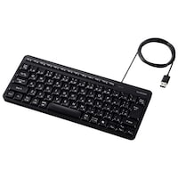 エレコム キーボード 有線 静音 ミニサイズ メンブレン式 ブラック TKQT11MUMBK