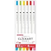 ゼブラ クリッカート6色セット スタンダードカラー 1セット(6色入×10)