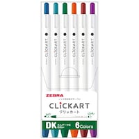 ゼブラ クリッカート6色セット ダークカラー 1セット(6色入×10)