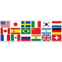 アルファ ラウンドシート 万国旗