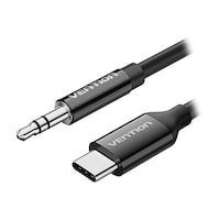 VENTION USBC Male to 3.5mm Male オーディオケーブル DAC アダプター 1.5m ブラック BI1245