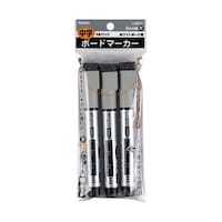 レイメイ藤井 【5本セット】 直液式ボードマーカー 中字 油性 ブラック 3本パック LBM77X5