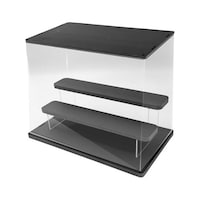 ヤングトップ LEDダウンライトアクリルコレクションケース 3段 ブラック 3色照明切替 LADC3FBK