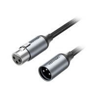 VENTION マイクケーブル XLR オス to XLR メス 3m グレー BK1498